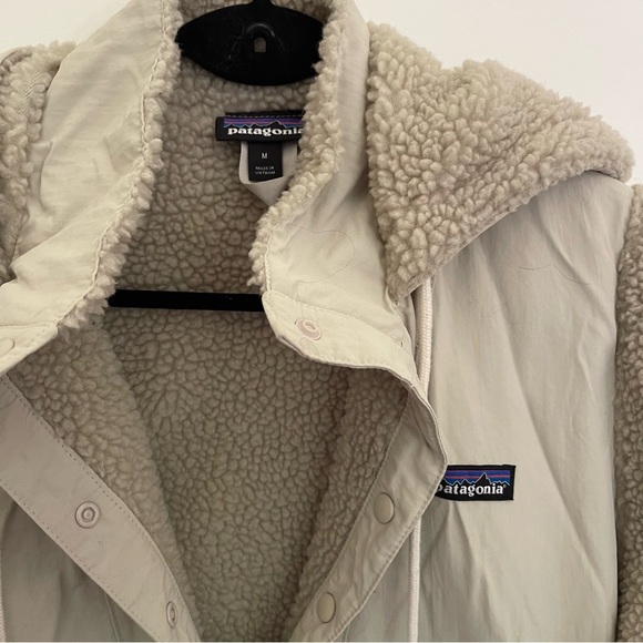 Patagonia Women's Shelled Retro-X Fleece Pullover Cream M - Picture 7 of 7